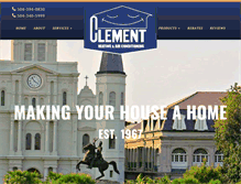 Tablet Screenshot of clementac.com